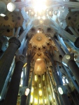 Interior de la Sagrada Família de Gaudí